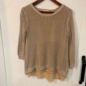 Plum Tree Layered Knit Sweater